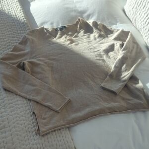 CHARLIE B Beige Knit Top